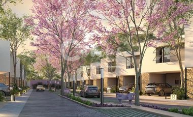 Casa de 2 pisos, 3 recamaras en privada en Conkal Yucatan  Entrega inmediata