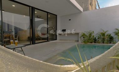 Casa de 2 pisos, 3 recamaras en privada en Conkal Yucatan  Entrega inmediata