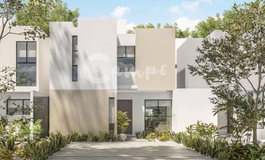 Casa de 2 pisos, 3 recamaras en privada en Conkal Yucatan  Entrega abril 2026