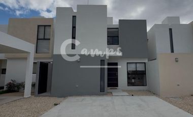Casa de 2 pisos, 3 recamaras en privada en Conkal Yucatan  Entrega abril 2026