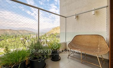 Espectacular departamento con vista despejada a la cordillera
