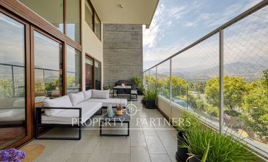 Espectacular departamento con vista despejada a la cordillera