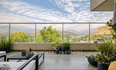 Espectacular departamento con vista despejada a la cordillera