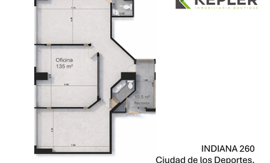 Oficina en renta en Benito Juarez