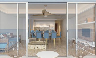 Departamento de 3 recamaras frente a la playa