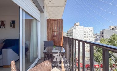 Depto 3 ambientes al frente con balcón 100% reciclado y AMOBLADO / Zona Aldrey