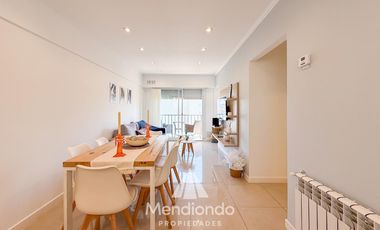 Depto 3 ambientes al frente con balcón 100% reciclado y AMOBLADO / Zona Aldrey