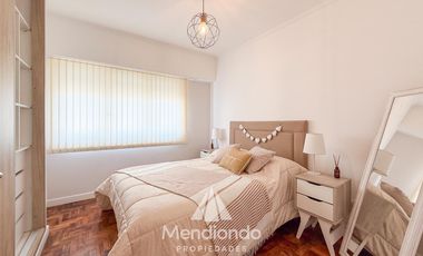 Depto 3 ambientes al frente con balcón 100% reciclado y AMOBLADO / Zona Aldrey