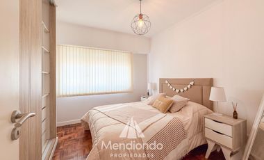 Depto 3 ambientes al frente con balcón 100% reciclado y AMOBLADO / Zona Aldrey