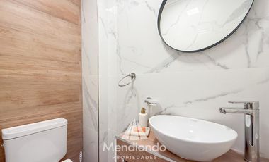 Depto 3 ambientes al frente con balcón 100% reciclado y AMOBLADO / Zona Aldrey