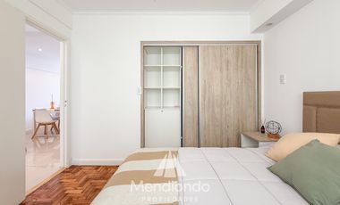 Depto 3 ambientes al frente con balcón 100% reciclado y AMOBLADO / Zona Aldrey