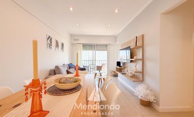 Depto 3 ambientes al frente con balcón 100% reciclado y AMOBLADO / Zona Aldrey