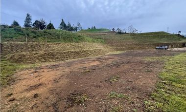 Venta lote campestre en Guarne unidad cerrada con explanación