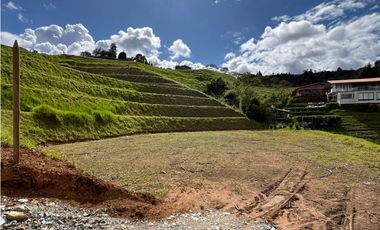 Venta lote campestre en Guarne unidad cerrada con explanación
