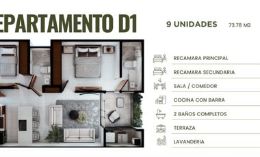 Departamento - Fraccionamiento Arroyo El Molino