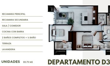Departamento - Fraccionamiento Arroyo El Molino