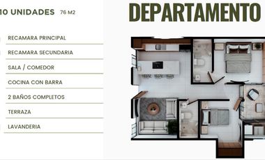 Departamento - Fraccionamiento Arroyo El Molino