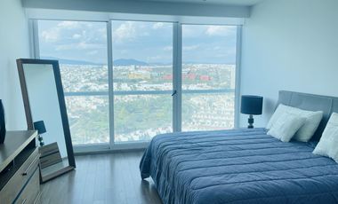 Departamento amueblado en renta en Juriquilla Towers, Santa Fe, Juriquilla. GPS