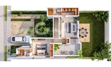 Casa de 2 pisos, 3 recamaras en privada en Conkal Yucatan  Entrega inmediata