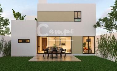 Casa de 2 pisos, 3 recamaras en privada en Conkal Yucatan  Entrega inmediata