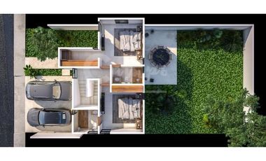 Casa de 2 pisos, 2 recamaras en privada en Conkal Yucatan  Entrega inmediata