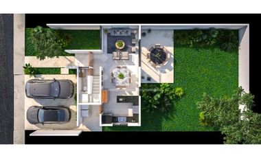 Casa de 2 pisos, 2 recamaras en privada en Conkal Yucatan  Entrega inmediata