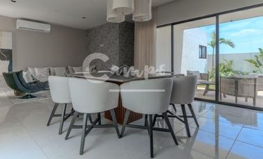 Casa de 1 piso, 2 recamaras en privada en Conkal Yucatan  Entrega inmediata