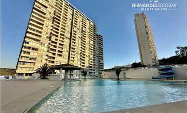 REÑACA - ARRIENDA DEPTO AMOBLADO 2D 2B 1E - MARZO A DICIEMBRE