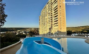 REÑACA - ARRIENDA DEPTO AMOBLADO 2D 2B 1E - MARZO A DICIEMBRE