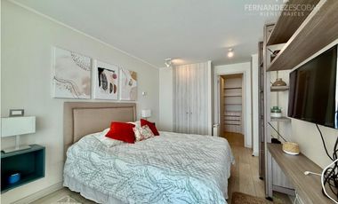 REÑACA - ARRIENDA DEPTO AMOBLADO 2D 2B 1E - EDMUNDO ELUCHANS