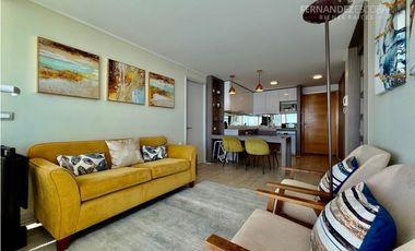 REÑACA - ARRIENDA DEPTO AMOBLADO 2D 2B 1E - EDMUNDO ELUCHANS