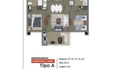 CURAUMA - DEPTOS EN EDIFICIO ALTO LAGUNA - 2D 2B 1E 1B