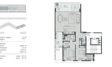 Venta Dpto. 4 Amb en Oceana barrio Nordelta Tigre