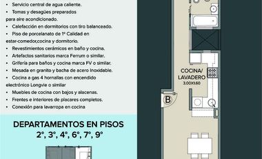 Departamento 2 ambientes en pozo en Lanús Este