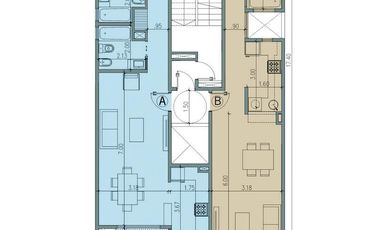 Departamento 2 ambientes en pozo en Lanús Este