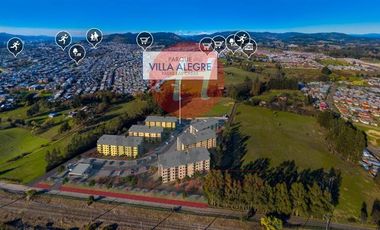 Departamento en Venta en Condominio edificio parque villa alegre