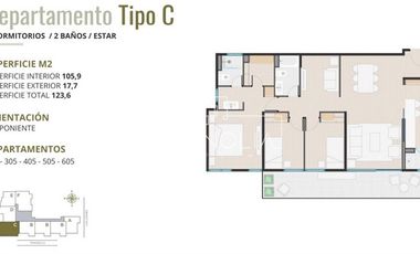 Departamento en Venta en Los Leones con Bustos