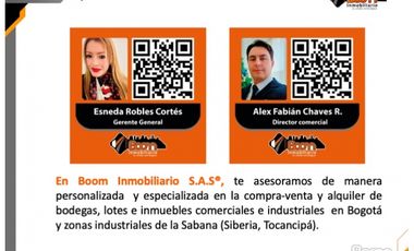 VENTA 2 LOTES INDUSTRIALES SIBERIA ANTES DE PEAJE