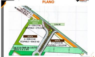 VENTA 2 LOTES INDUSTRIALES SIBERIA ANTES DE PEAJE