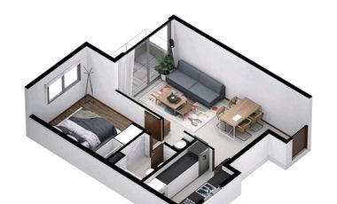 Departamento de un dormitorio a estrenar en  47 entre 17 y 18 - LA PLATA