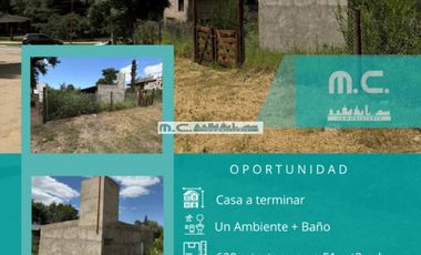 V203.ICHO CRUZ. OPORTUNIDAD UNICA. TERRENO + CASA A TERMINAR. EXC. UBICACIÓN.