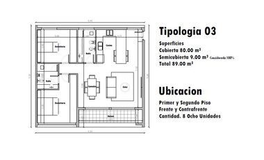 Departamento 3 ambientes en venta en Ituzaingo