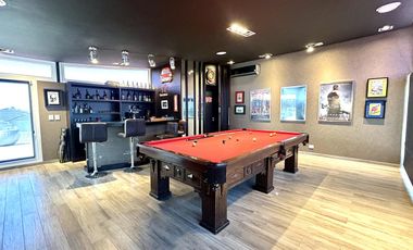 Casa a la laguna en Cabos del Lago, 4 suites y espectacular playroom estilo Hard Rock