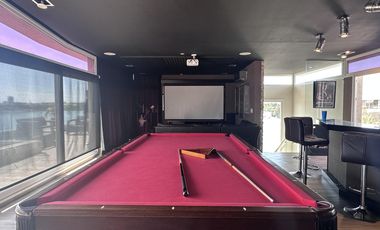 Casa a la laguna en Cabos del Lago, 4 suites y espectacular playroom estilo Hard Rock