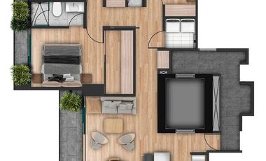 DEPARTAMENTO 3 RECÁMARAS EN VENTA, COL AMERICANA, RENZO TOWERS