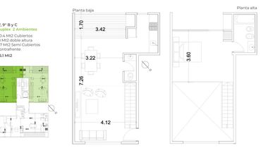 Departamento Duplex 2 Ambientes con Balcón en Venta – San Martín