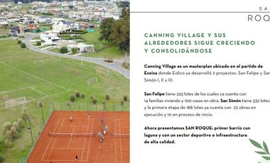 Venta Lote en San Roque, Village Canning. Totalmente abonado. 672mts. OPORTUNIDAD