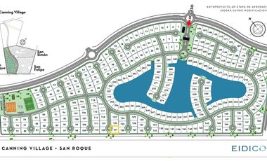 Venta Lote en San Roque, Village Canning. Totalmente abonado. 672mts. OPORTUNIDAD
