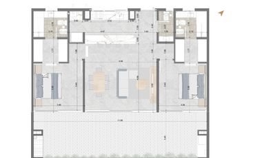 Departamento en Mart.-Santa Fe/Fleming