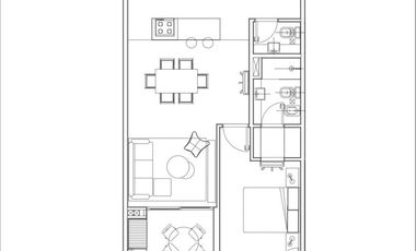 Departamento en Mart.-Santa Fe/Fleming